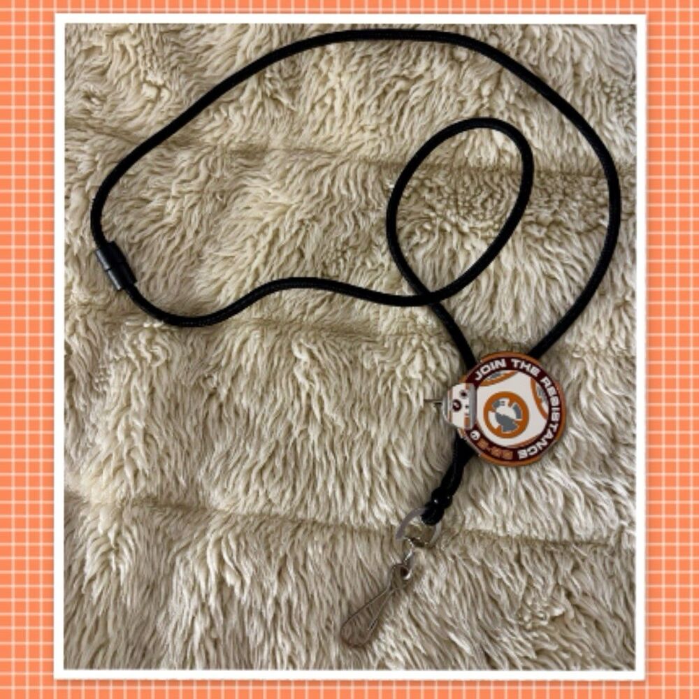 DISNEY CAST EXCLUSIVE STAR WARS BB-8 JOIN THE RESISTANCE" ID HOLDER LANYARD